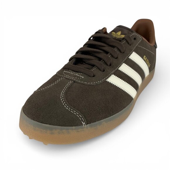 adidas Gazelle Golf Spikeless Men\'s Dark Brown Spikeless Golf Shoes JQ7747 main image 4